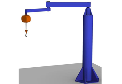 Gorbel Free Standing Articulating Jib Crane